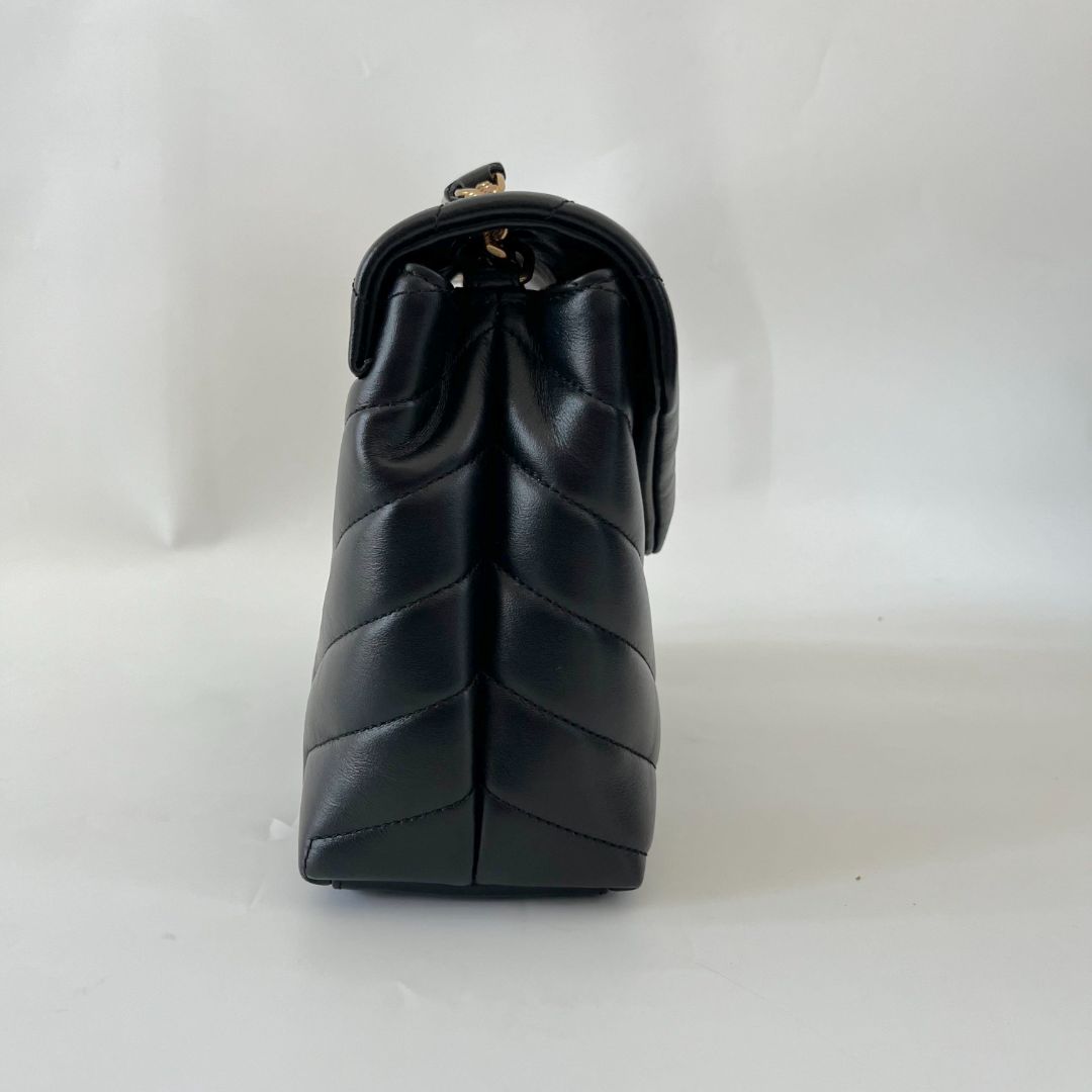 Saint Laurent black Loulou small chain bag