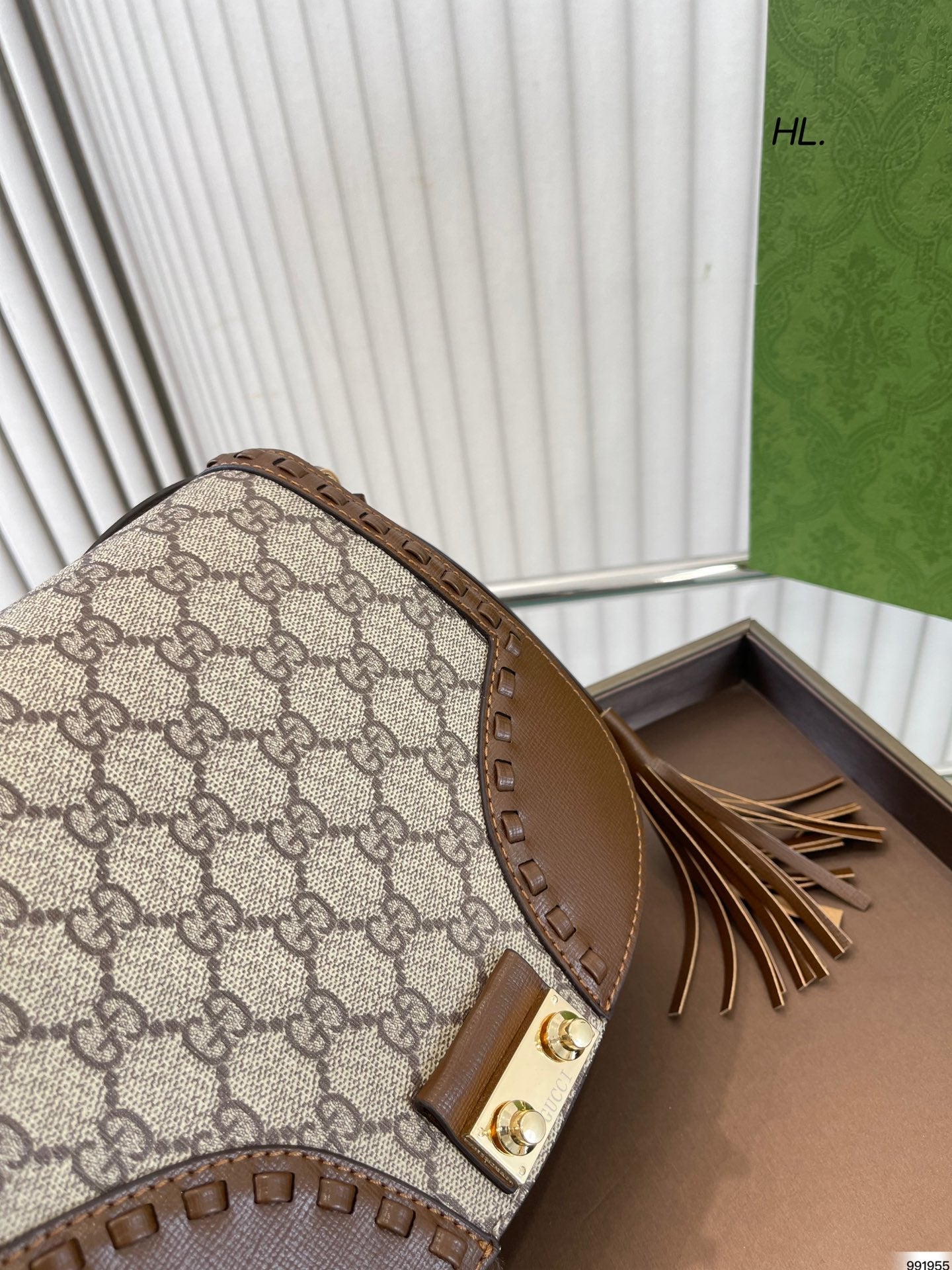 Padlock Small Shoulder Bag Beige And Ebony GG