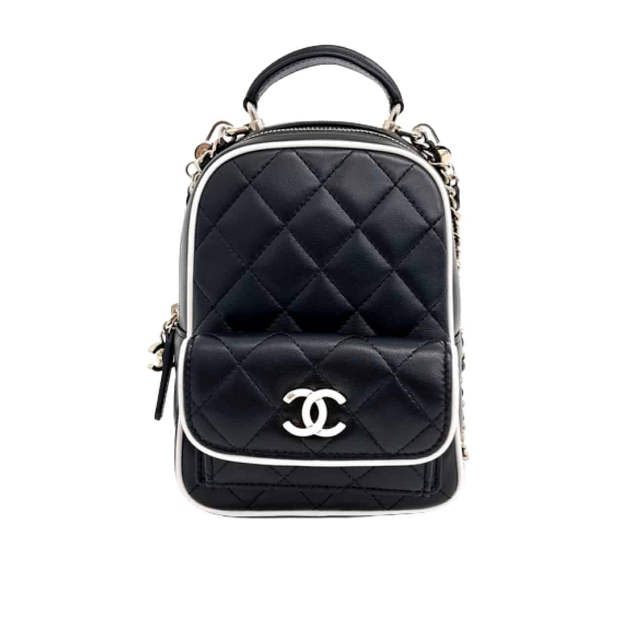 CHANEL MINI BACKPACK BLACK 13CM