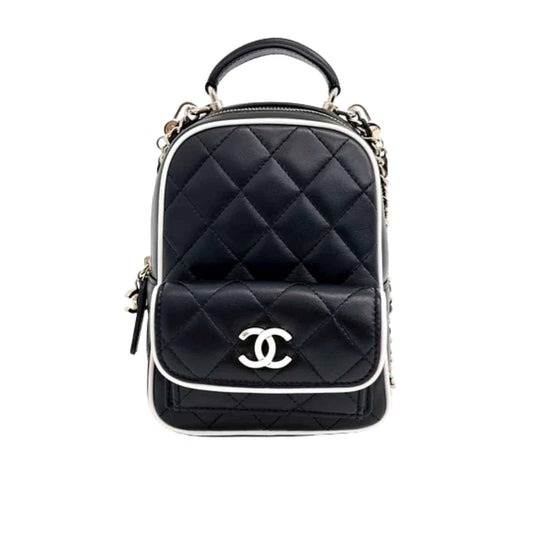 CHANEL MINI BACKPACK BLACK 13CM