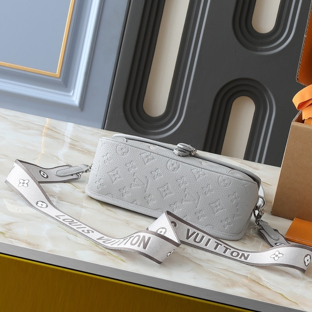 LOUIS VUITTON DIANE MONOGRAM EMPREINTE BRUME AND QUARTZ 25CM M14214