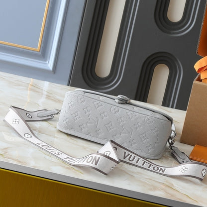 LOUIS VUITTON DIANE MONOGRAM EMPREINTE BRUME AND QUARTZ 25CM M14214