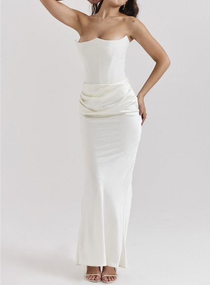 loveedsTM-Strapless sexy backless slim evening dress