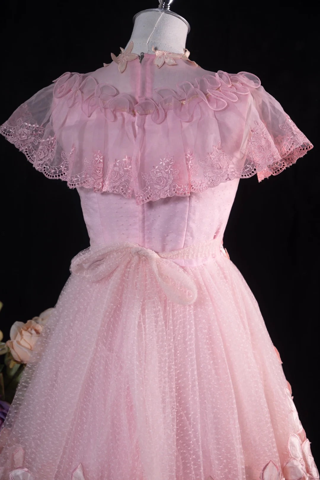 Pink Sweet Tulle Homecoming Dress Vintage Prom Dress Birthday Dress gh4542