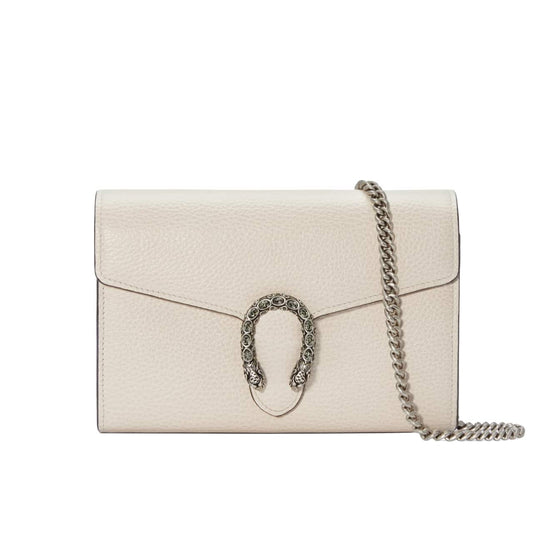 GUCCI DIONYSUS MINI CHAIN WALLET WHITE 20CM 401231 CAOGM 9174