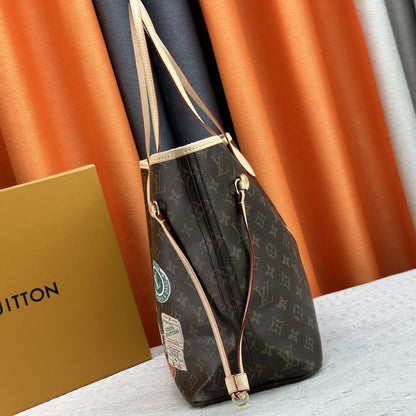 LOUIS VUITTON SAC NEVERFULL MM MON MONOGRAM BROWN 31CM P01926