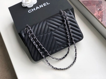 Chanel Chevron Classic Lamb Skin