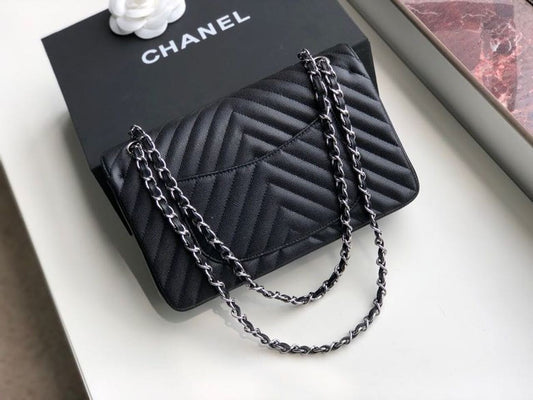 Chanel Chevron Classic Lamb Skin