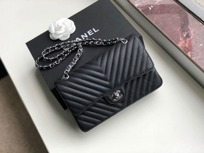 Chanel Chevron Classic Lamb Skin