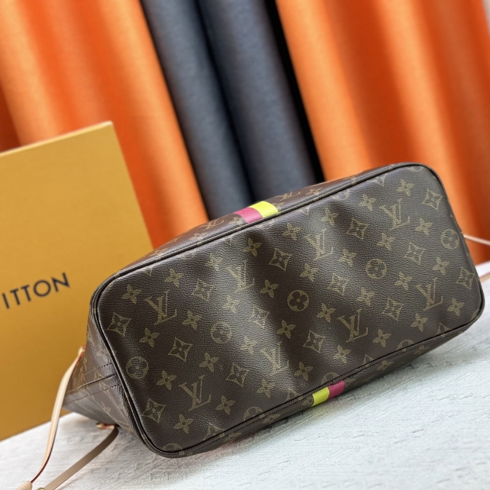 LOUIS VUITTON SAC NEVERFULL MM MON MONOGRAM BROWN 31CM P01926