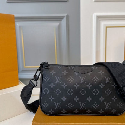 LOUIS VUITTON POCHETTE ACCESSOIRE XL BLACK 27CM M11741