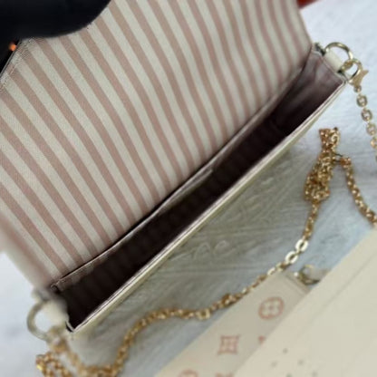 LOUIS VUITTON POCHETTE FÉLICIE BAG BICOLOR EDEN 21CM M14968