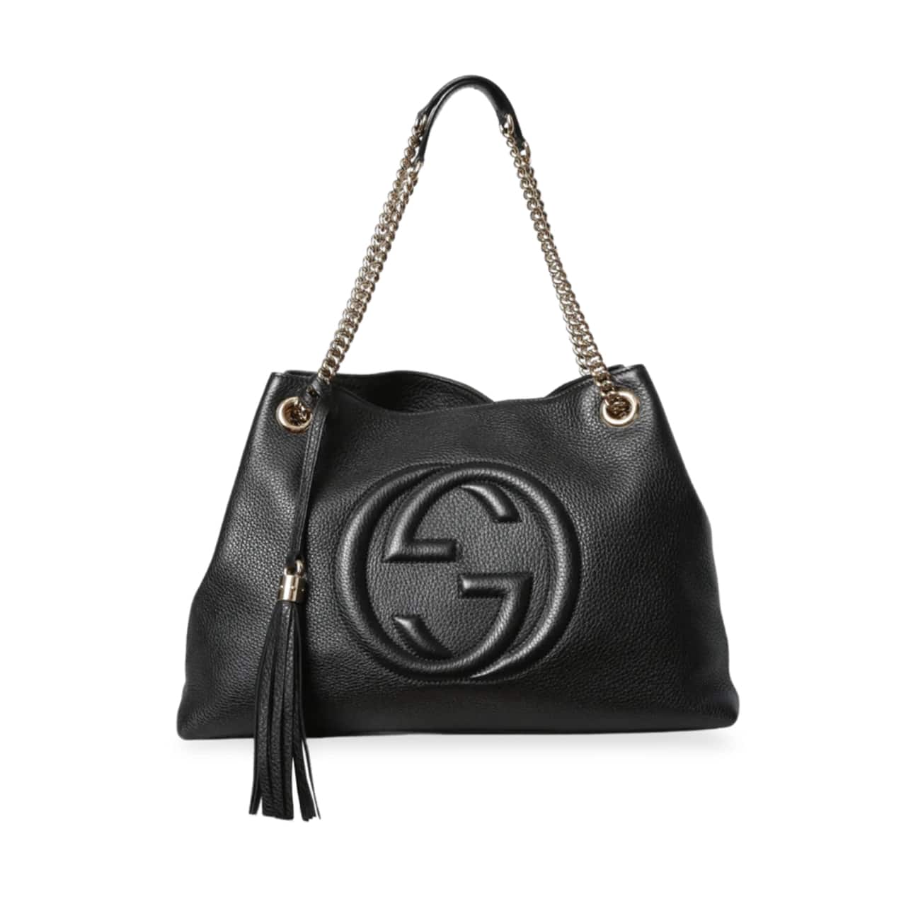 GUCCI SOHO SHOULDER BAG BLACK 38CM