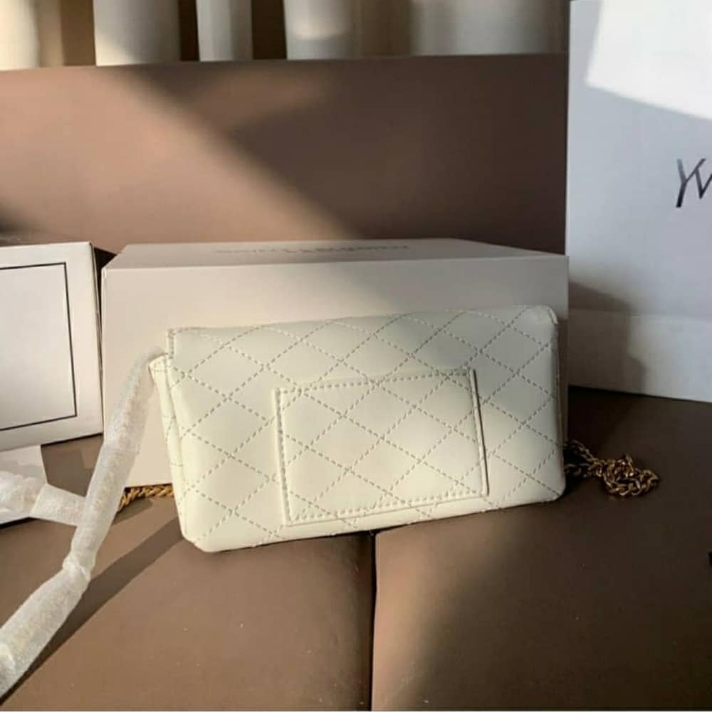 SAINT LAURENT GABY PHONE CASE BAG BLANC VINTAGE 19CM 7540511EL079207