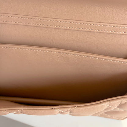 Dior Lady Dior top handle clutch bag