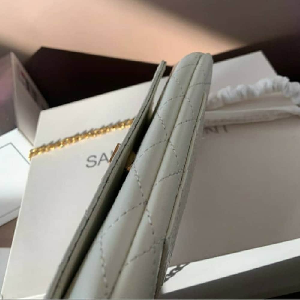 SAINT LAURENT GABY PHONE CASE BAG BLANC VINTAGE 19CM 7540511EL079207