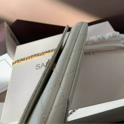 SAINT LAURENT GABY PHONE CASE BAG BLANC VINTAGE 19CM 7540511EL079207