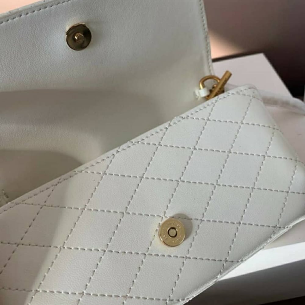 SAINT LAURENT GABY PHONE CASE BAG BLANC VINTAGE 19CM 7540511EL079207