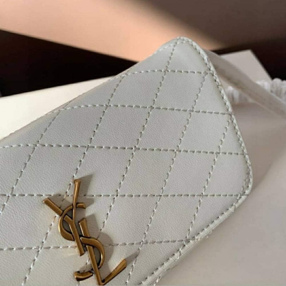 SAINT LAURENT GABY PHONE CASE BAG BLANC VINTAGE 19CM 7540511EL079207