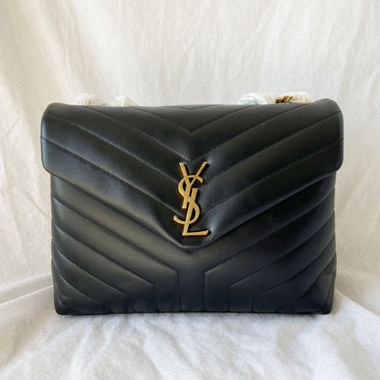 Saint Laurent black medium Loulou bag