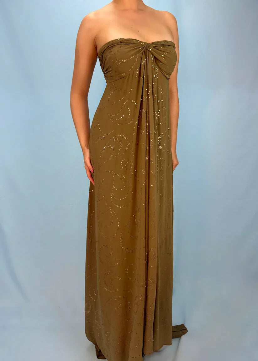 Matcha Green Sweet Exquisite Beading Long Chiffon Elegant Floor Length Ball Gown Evening Gown Party Dress Prom Dress gh3771