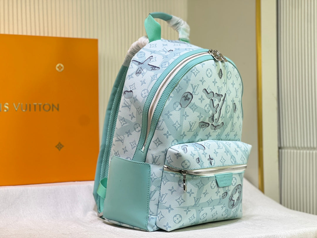 LOUIS VUITTON DISCOVERY BACKPACK CRYSTAL BLUE