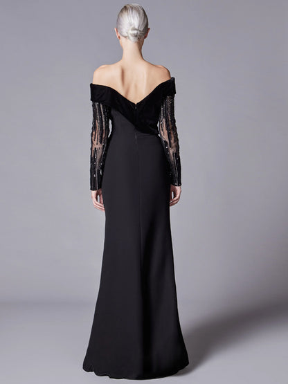 Solid Color Corduroy Tube Top Maxi Dress