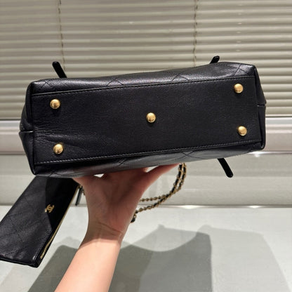 CHANEL MAXI SHOPPING BAG BLACK 28CM AS5463 B20565 94305