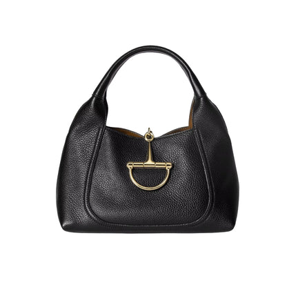 GUCCI SOFTBIT MEDIUM TOP HANDLE BAG BLACK 27CM 837467 AAEAO 1000