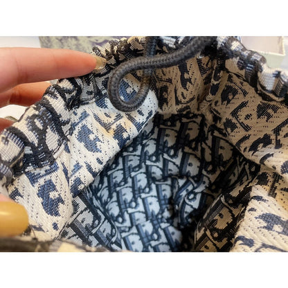 Christian Dior Pre-Owned pre-owned wicker Dior bucket shoulder bag