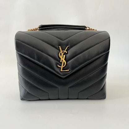 Saint Laurent black Loulou small chain bag