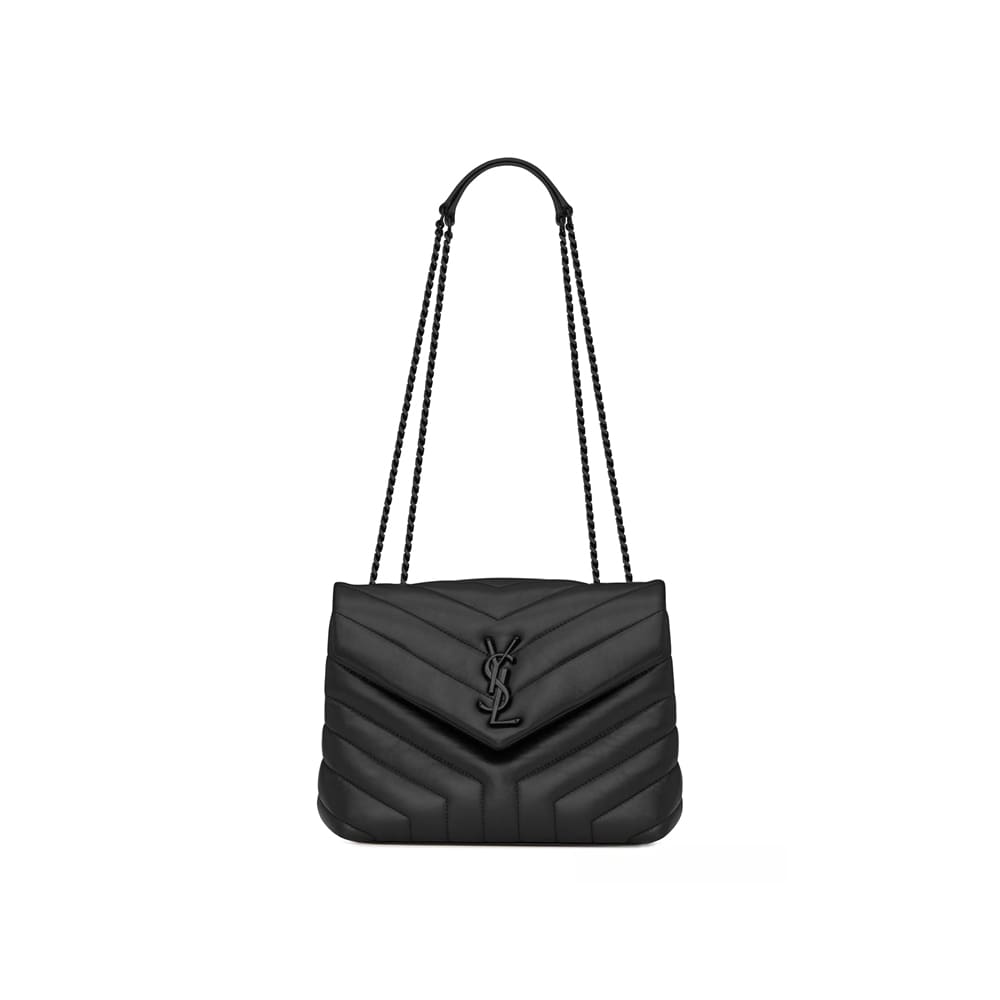 Saint Laurent Loulou Small Shoulder Bag in Quilted Leather Details