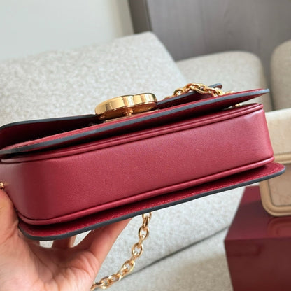 GUCCI GO SMALL SHOULDER BAG ROSSO ANCORA RED 21CM ‎826761 FAEKL 6207