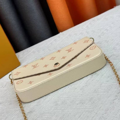 LOUIS VUITTON POCHETTE FÉLICIE BAG BICOLOR EDEN 21CM M14968