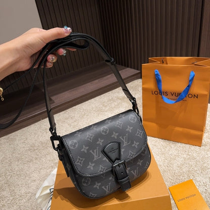 LOUIS VUITTON MONTSOURIS MESSENGER PM MONOGRAM ECLIPSE CANVAS BLACK 19CM M12519