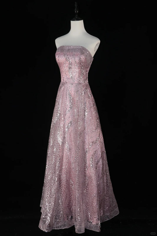 Glitter Gold Bling Bling Long Beaded Ball Gown Evening Gown Graduation Gown Adult Gown gh4540