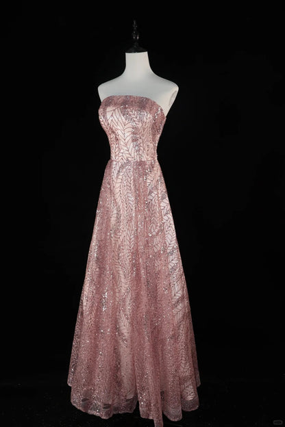 Glitter Gold Bling Bling Long Beaded Ball Gown Evening Gown Graduation Gown Adult Gown gh4540