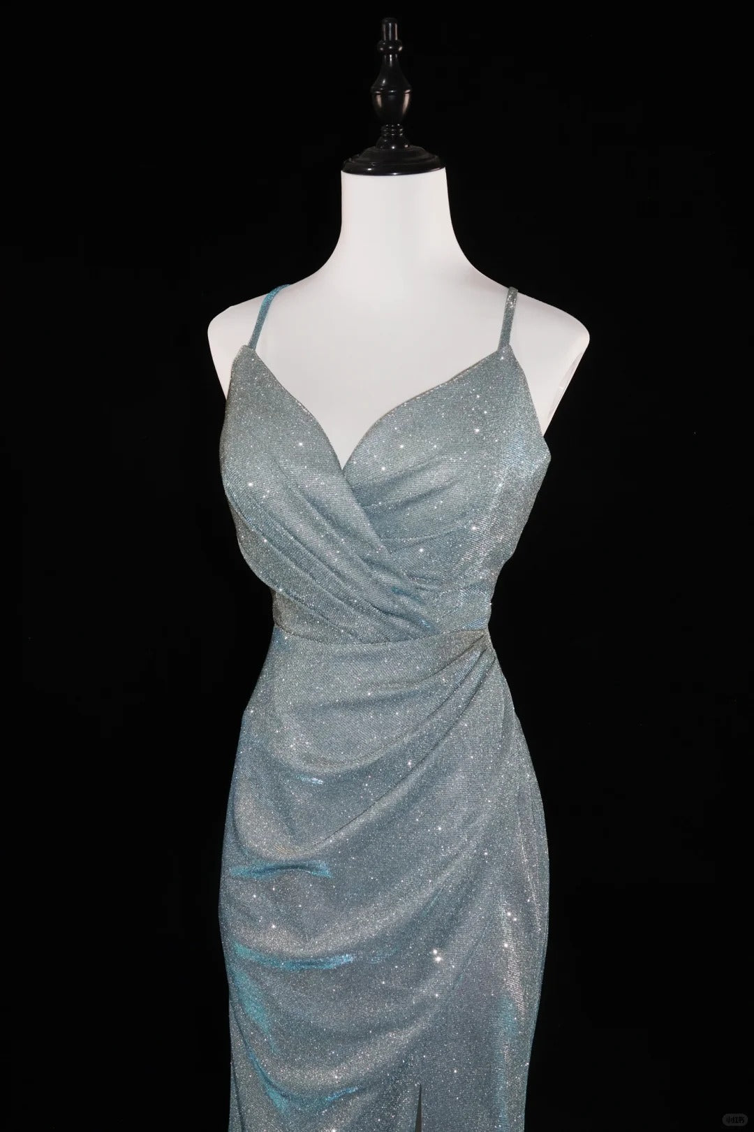 Silver Shiny Train Mermaid Slim Fit Long Satin Ball Gown Evening Dress Graduation Dress gh4545