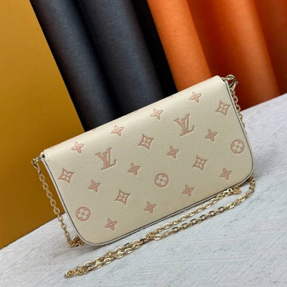 LOUIS VUITTON POCHETTE FÉLICIE BAG BICOLOR EDEN 21CM M14968