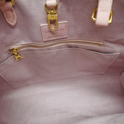 LOUIS VUITTON ONTHEGO MM MONOGRAM EMPREINTE LEATHER TRIANON PINK 33CM M46286