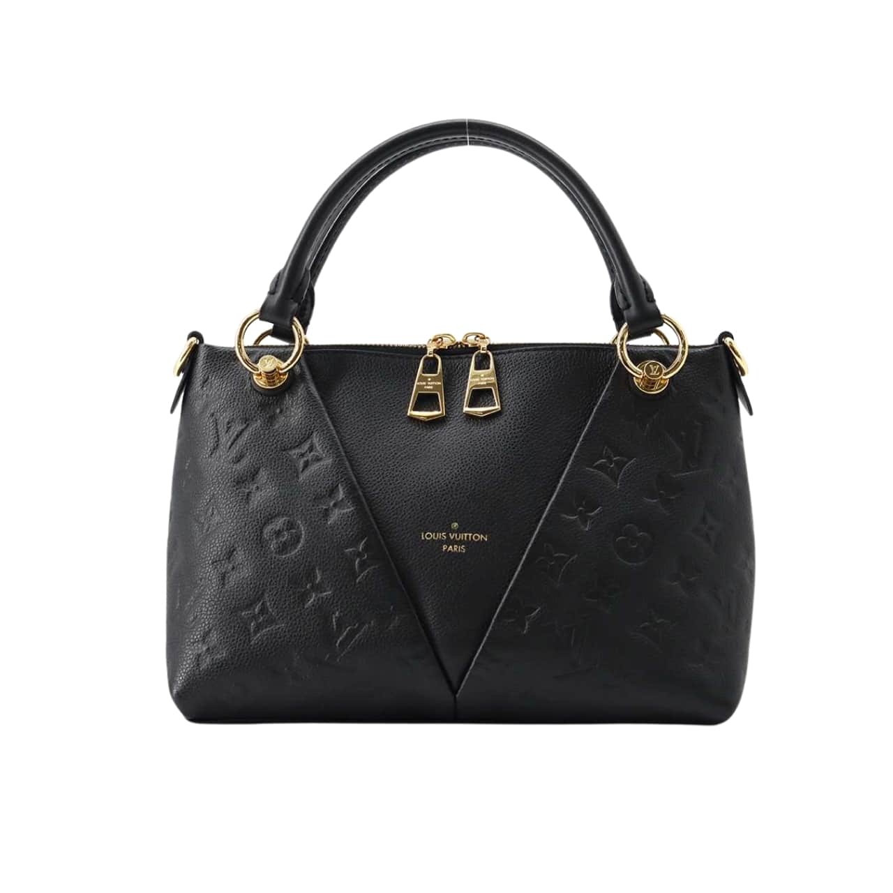 LOUIS VUITTON HANDBAG MONOGRAM EMPREINTE V TOTE BB BLACK 27CM
