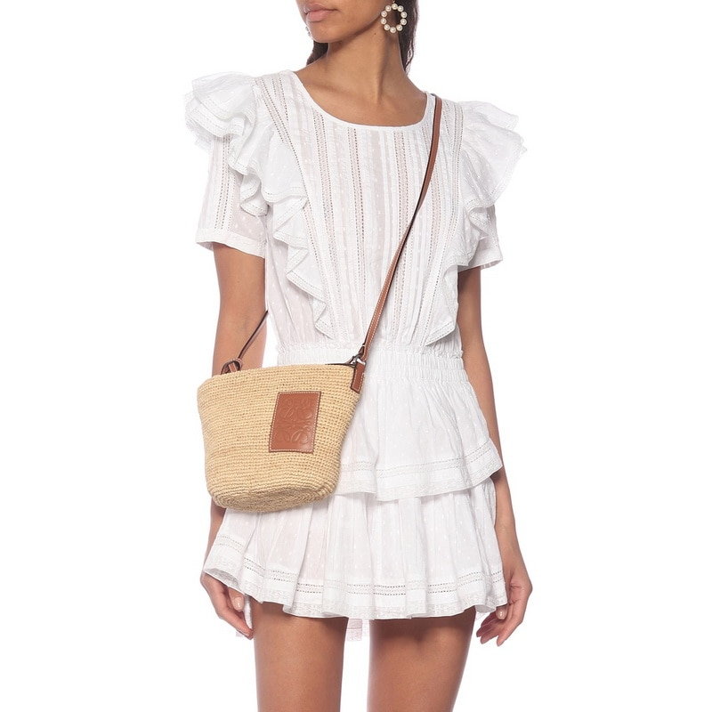 loveedsTM- Summer Short Sleeve Vocation Women White Mini Dress Holiday Lace Ruffled Dress Pink
