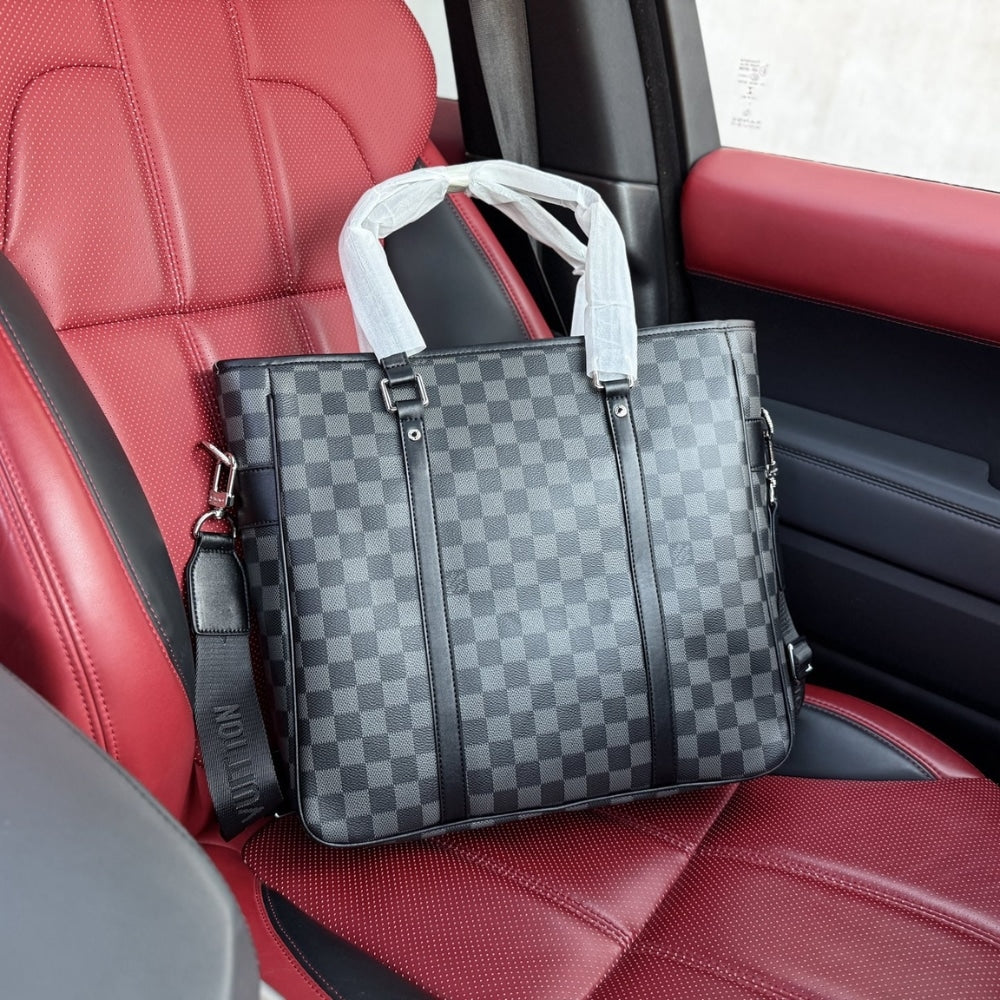 LOUIS VUITTON DAMIER GRAPHITE TADAO PM BLACK 34CM