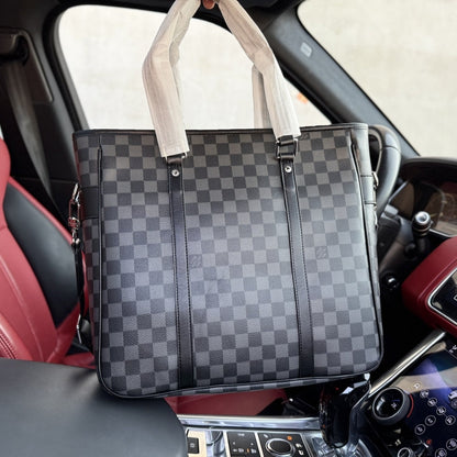 LOUIS VUITTON DAMIER GRAPHITE TADAO PM BLACK 34CM