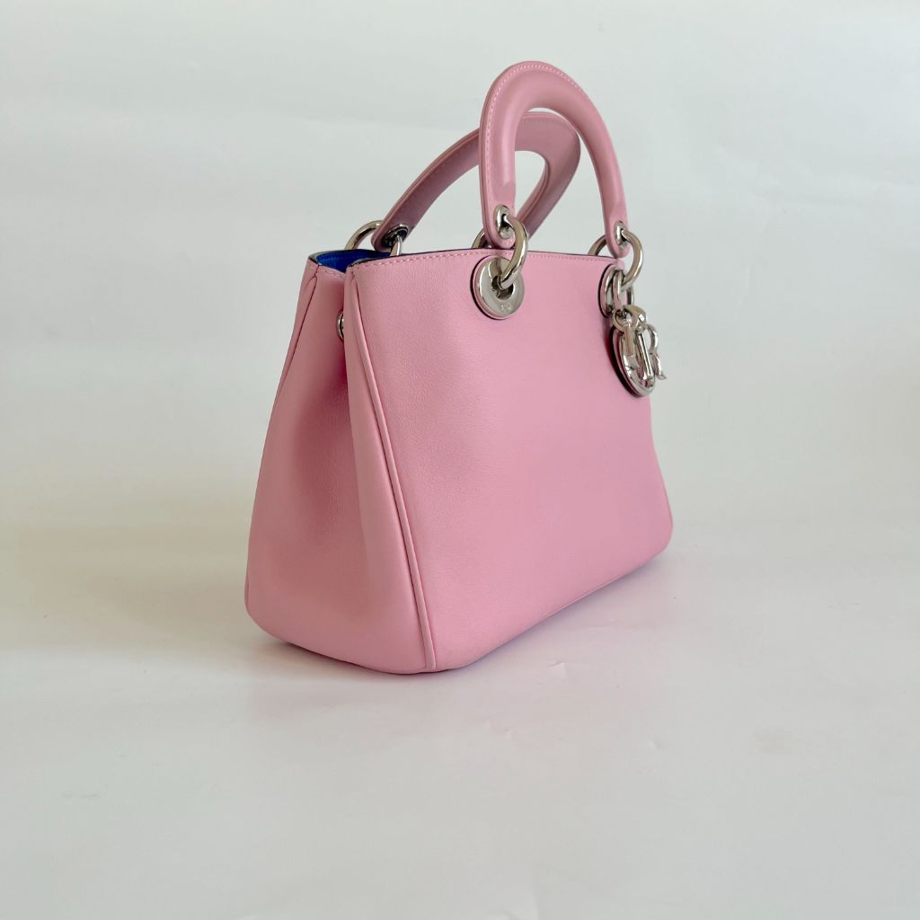 Dior Pink Leather Mini Diorissimo Tote