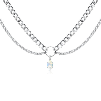 Fashion Multilayer Opal Necklace