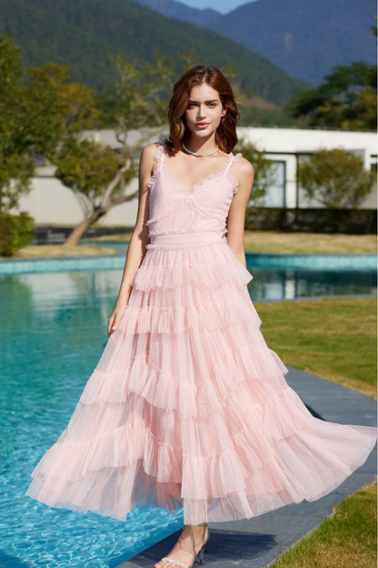 loveedsTM-Skirt V-neck high waist cake dress