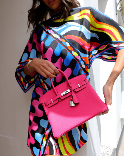 *RARE* Hermès Birkin 25cm Bag in Rose Mexico Togo Leather with Palladium Hardware