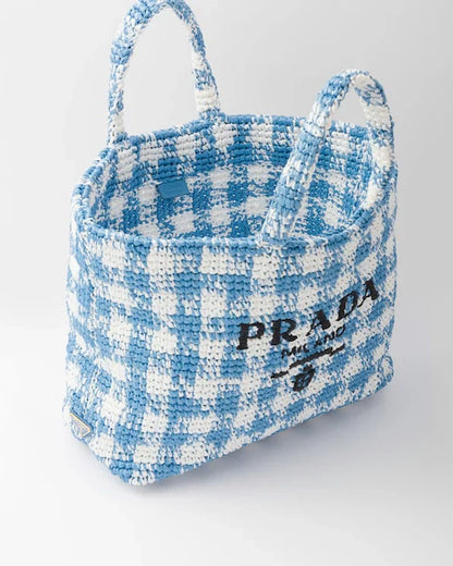 PRADA  Large crochet tote bag