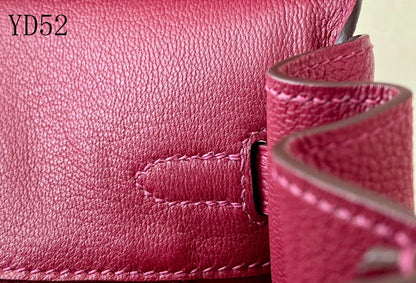 H BIRKIN 25 TOGO RED WINE  GOLD HARDWARE 25CM